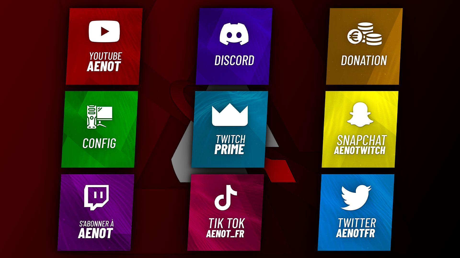 Aenot Pictogrammes Twitch